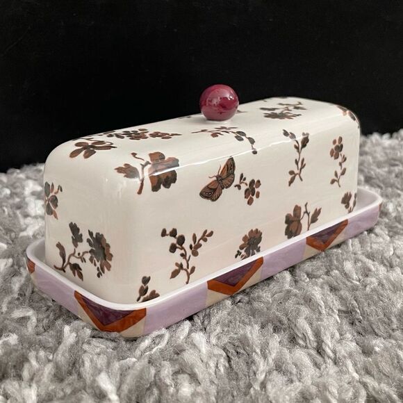 NIB Anthropologie Loren Butter Dish - Picture 3 of 8